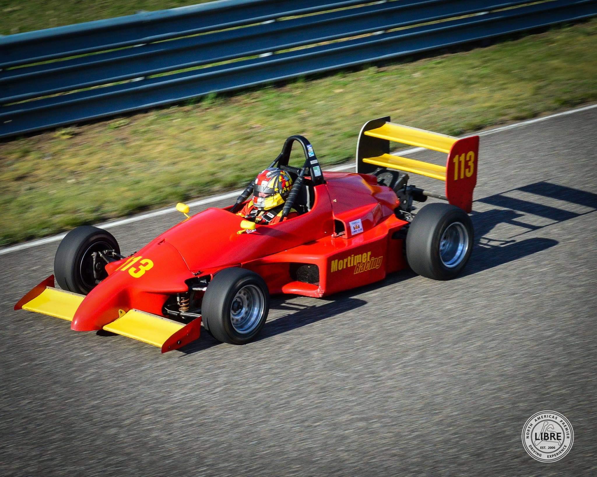 Mortimer Racing Formula Mazda #113 on track