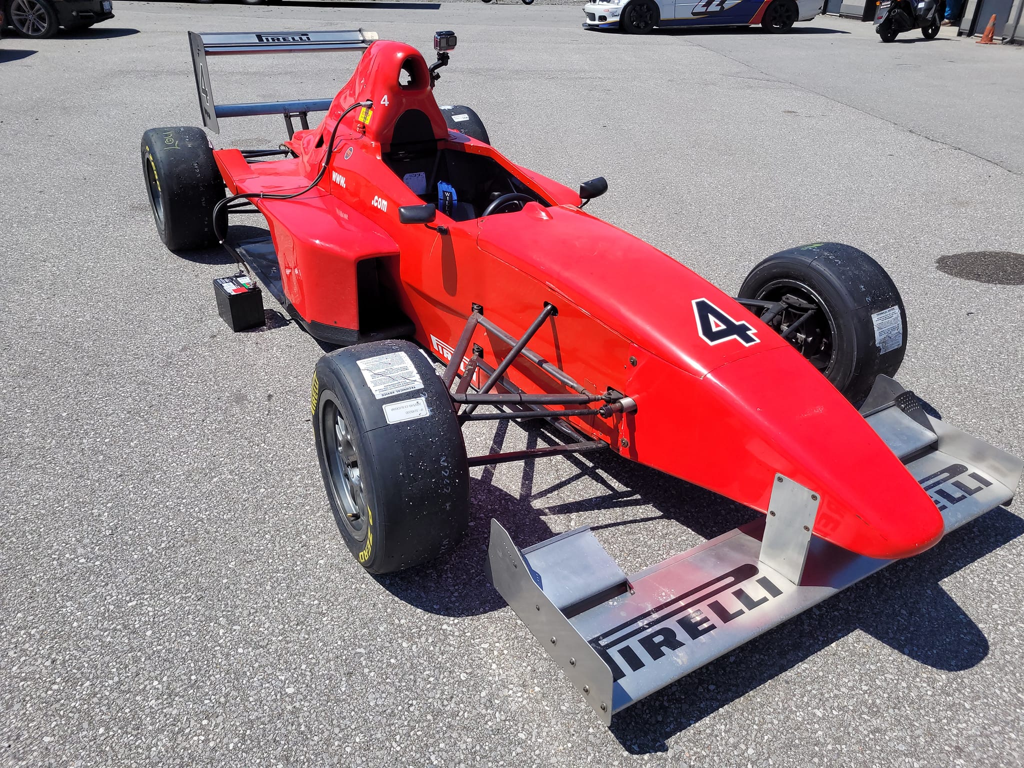 Formula Mazda #4 in the paddock