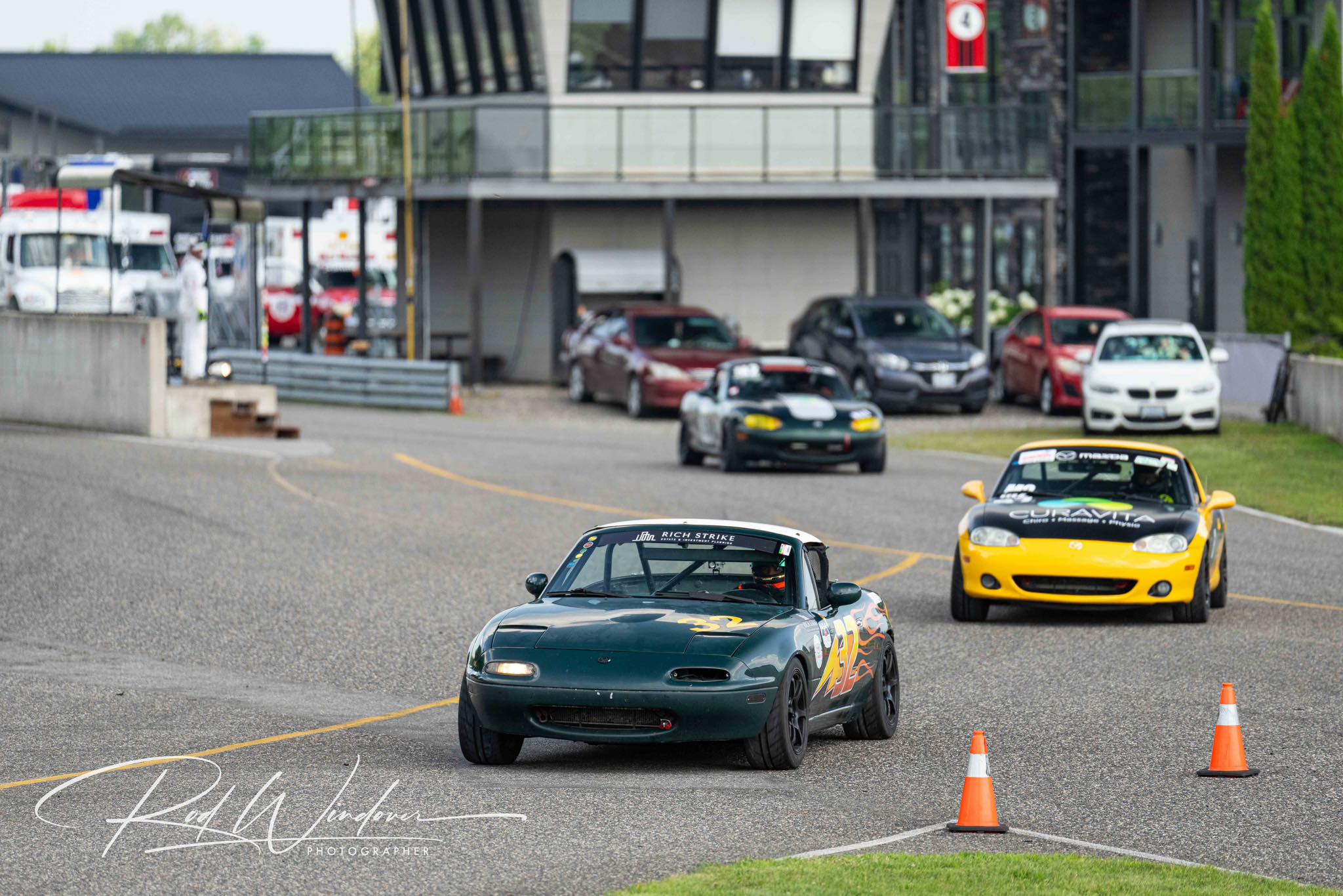 Spec Miata #32 on grid